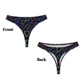thumbnail image 3 of Fotbe Colored Hearts Tanga Sin Costuras para Mujer con Estampado – Panties Invisibles, Transpirables y Cómodos para Uso Diario-4X-Large, 3 of 6