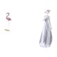 thumbnail image 5 of Escultura de flamenco de resina, figura de arte moderno para jardín con soporte de metal para estanque o de flores. Estatua de de una, 5 of 8
