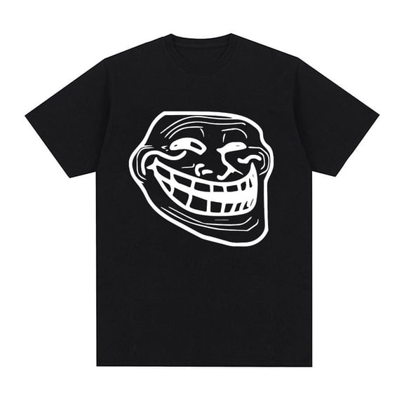 Troll Face Memes Angry Man Problem Funny Meme T Shirts Men's Women Retro Fashion Harajuku Cotton Short Sleeve T-shirt Streetwear