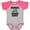 Baseball Heather and Hot Pink, variant on Inktastic Mommys Biking Buddy Boys or Girls Baby Bodysuit
