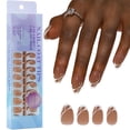 thumbnail image 6 of 3 in 1 X Coat Tips 14 Sizes Pre-Colored Fake Nail Extensions French Nail Tips, 6 of 10
