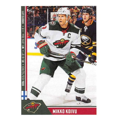 Minnesota Wild Nhl Card - 2018-19 Panini NHL Stickers #406 Mikko Koivu Minnesota Wild Hockey Card