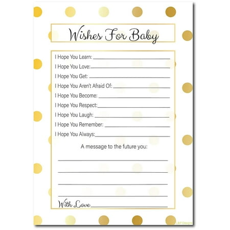 20 Baby Shower Games Wishes And Advice Cards Baby Shower