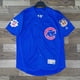 thumbnail image 3 of Chaqueta de manga corta de uniforme de béisbol americano talla grande jersey deportivo holgado hiphop Jersey hombres y mpangjing, 3 of 4