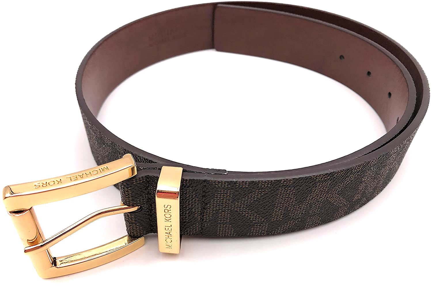 Michael Kors Mk Signature Monogram Logo Gold Buckle Togo | Ubuy display picture 3