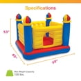 thumbnail image 3 of Intex Casa Castillo Inflable Jump-O-Lene con Pelota Divertida Multicolor, Paquete de 100, 3 of 5