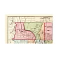 thumbnail image 3 of Historic City Map - Cincinnati Ohio Outline - Titus 1869 - 37.63 x 23 - Vintage Wall Art, 3 of 5