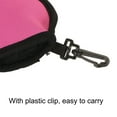 thumbnail image 4 of Uxcell Portable Pouch Pocket Washer Bag with Clips Golf Ball Cleaner Pink, 4 of 5