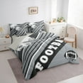 thumbnail image 2 of American Football City Comforter Sets Twin Size, 3D Sports Themed Bedding Bed In A Bag(Comforter+Fitted+Flat Sheet+2 Pillowcases+2 Throw Pillow Covers) 7 Pcs Bed Set, Las Vegas, 2 of 5