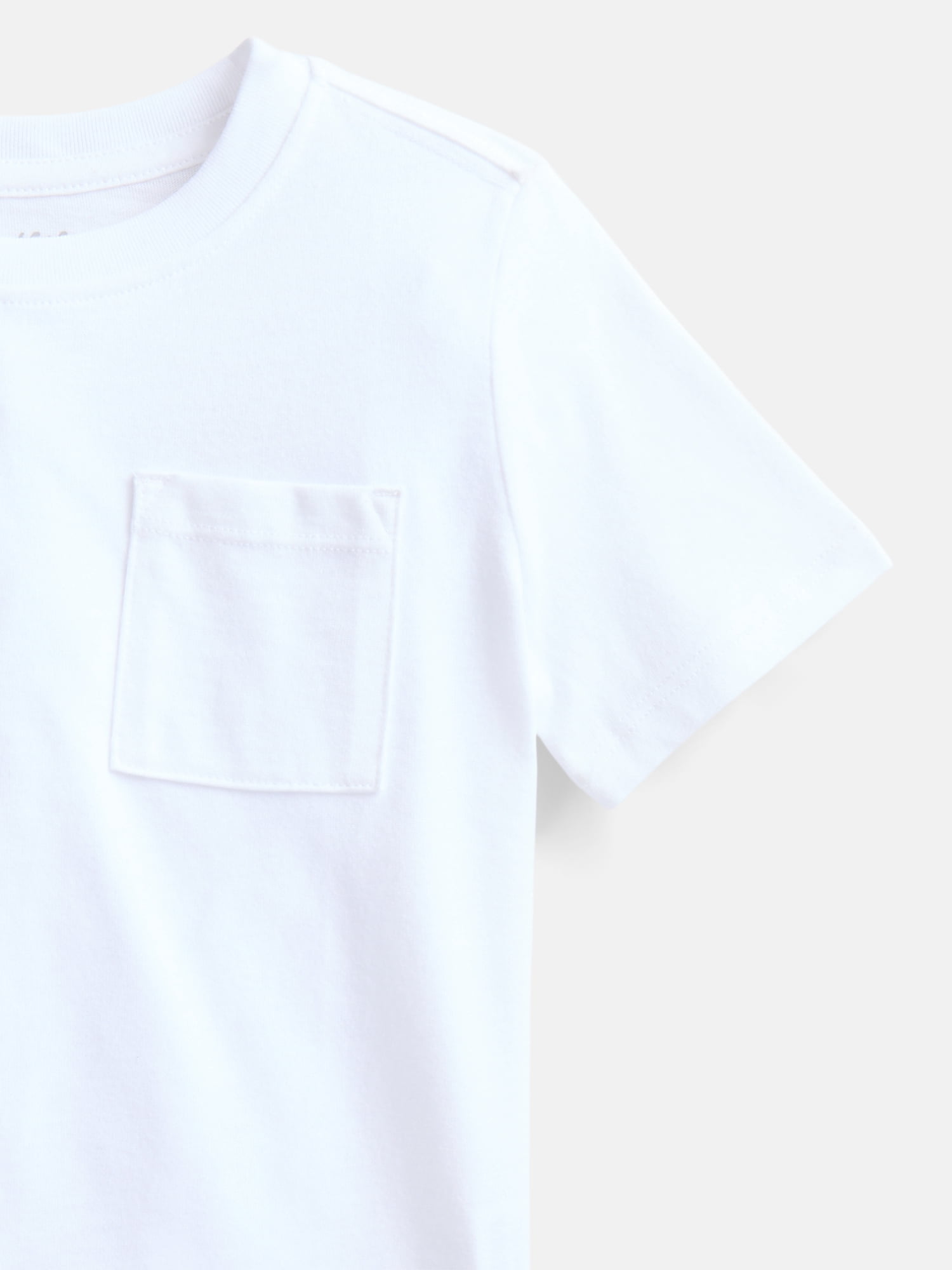 Wonder Nation Toddler Boys' Pocket Tee with Short Sleeves, Sizes 0M-5T
