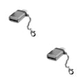thumbnail image 3 of crativent Portable Type -c Male To USB Female Adapter Laptop Computer USB 3 .0 Aluminum Alloy USB -C Converter silver 2Set, 3 of 6