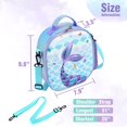 thumbnail image 5 of Mermaid Sac à Lunch - Boîte à Lunch Isolée 3D Filles École Pique-Nique Magasinage Déjeuner Profitez de la Coffre Imperméable Réutilisable Sac à Lunch Chaud Z126, 5 of 5