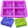 thumbnail image 2 of Molde de silicona para jabón, diseños de formas únicas, multiusos, resistente a altas temperaturas, flexible, antiadherente, apto para horno microondas, para proyectos creativos de manualidades de, 2 of 8