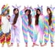 thumbnail image 2 of Pijamas de franela para niños y niñas, monos de animales, mono de unicornio de dibujos animados, ropa de dormir, 2 of 4