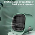 thumbnail image 2 of Ventilador enfriador de aire portátil 2 en 1, mini ventilador de escritorio de 3 velocidades con humidificación y conexión USB para el hogar, la oficina y el dormitorio., 2 of 4