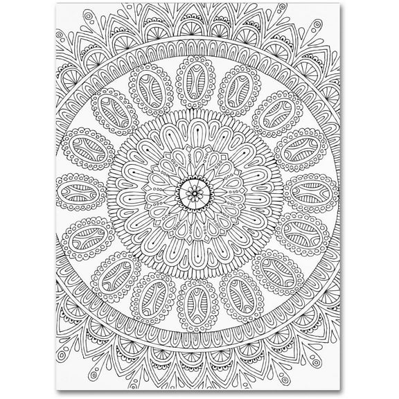 Trademark Fine Art "Mandala" Canvas Art by Hello Angel