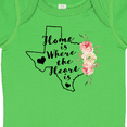 thumbnail image 4 of Inktastic Texas Home is Where the Heart is with Watercolor Floral Girls Baby Bodysuit, 4 of 5