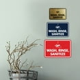 thumbnail image 4 of Signs ByLITA Classic Framed Wash, Rinse, Sanitize Sign (Black /Gold) - Small, 4 of 6