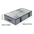 thumbnail image 3 of Cl Oth Storage Bins 39.37x19.68x5.9" Underbed Storage Bag Non-Woven Fabric Organizer with Grey Window for Clothes Blankets Pillows(1Pcs) NCHKUN, 3 of 8