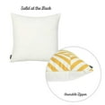 thumbnail image 4 of Yellow and White Geometric Squares Decorative Throw Pillow Cover, 4 of 4