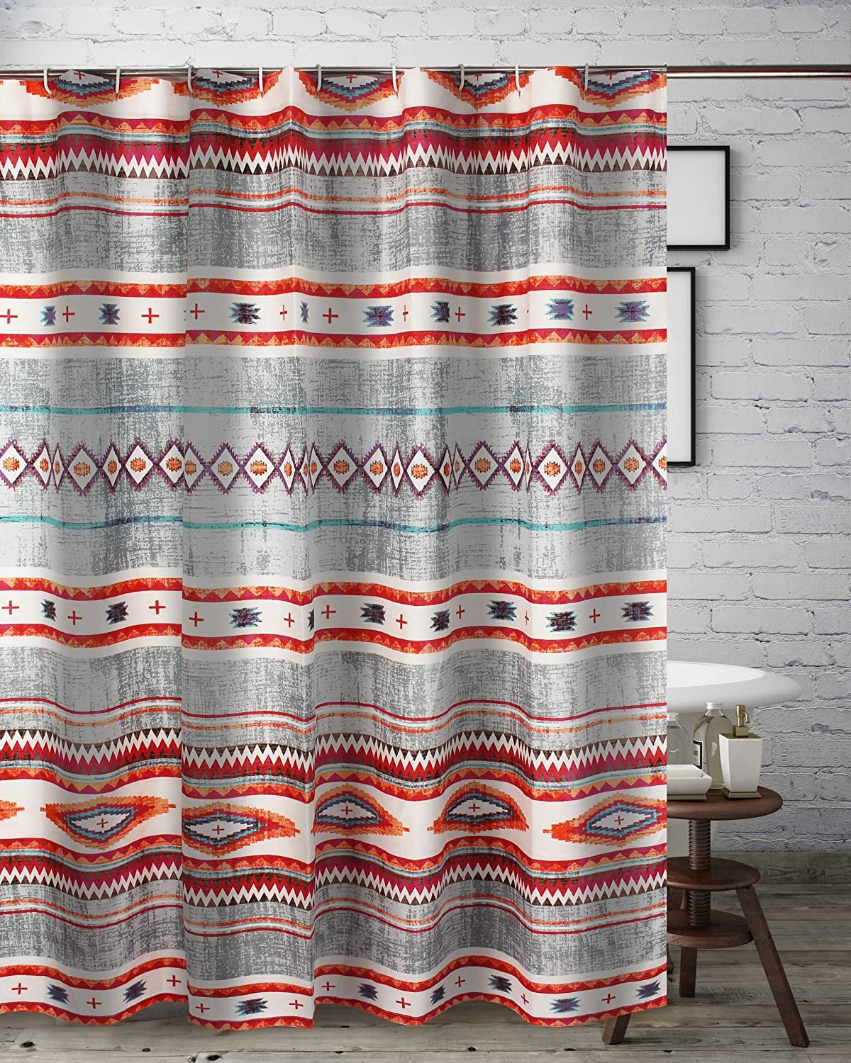 Greenland Home Fashions Kiva Western Boho Shower Curtain