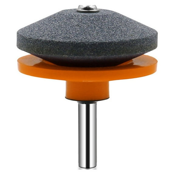 Lawnmower Sharpener Hand Electric Rotary Drill Grinding Wheel Whetstone Cutter Orange