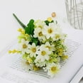 thumbnail image 4 of 28-Piece Small Artificial Flower Bouquet | Plastic Flowers for Home Decor, Wedding Centerpieces & Office Display | 34x15x15cm, 4 of 4