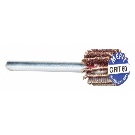 

Merit Flap Wheel 3/8 Dia 3/8 W Shk 1/8 60 08834137470