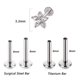 thumbnail image 1 of 1PC G23 TitaniumSteel 16G CZ Gem Moon Labret Lip Bar Ring Crystal Flower Ear Cartílago Tragus Helix Piercing Tornillo Fit Top 16g Tan Jianjun unisex, 1 of 2