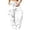 White, variant on Women's Cargo Pants Loose Straight Leg with Large Pockets Casual Utility