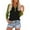 Green, variant on Womens V Neck 3/4 Sleeve T-Shirts Color Block Casual Basic Tees Tops Raglan sleeve Loose Fit Pullover Blouses