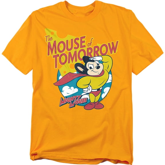 Mighty Mouse Men's Mouse Of Tomorrow T-shirt X-Large Gold