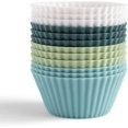 thumbnail image 1 of Tazas para hornear de silicona reutilizables YONGSHENG color Morandi paquete de 24, 1 of 5