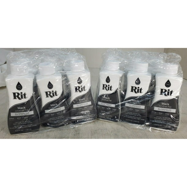 Rit All-Purpose Liquid Dye, 8 Ounce, Black - 12 Pack - Walmart Business  Supplies