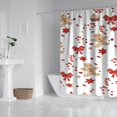 thumbnail image 2 of Red Christmas Gingerbread Man Pattern Shower Curtain 72"x84" ,Bathroom Decorative Shower Curtains Set with 12 Hooks,Modern Waterproof Washable Shower Curtain, 2 of 6