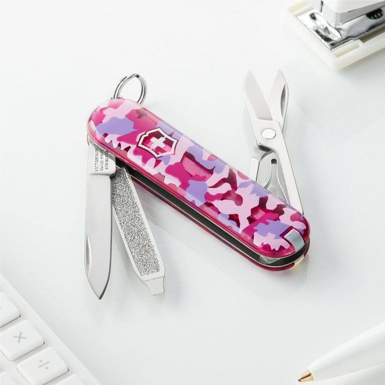 Victorinox Classic SD 7 Function Translucent Pink Pocket Knife 