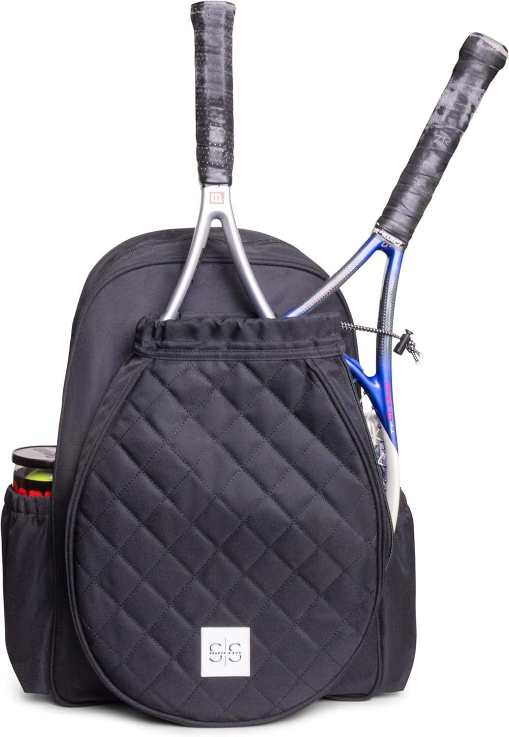 Womens Tennis Bag, Tennis Racket Bag Vented Shoe Pocket, Tennis Backpack for Women Men Holds 2 Rackets, Compact Backpack Storage Organization for Balls, Shoes, & More, Suitable for Tennis Pickleball