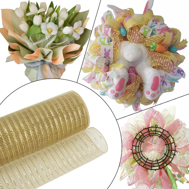 Hot Sale! New! Dusknt Ribbon Mesh Roll, Diy Mesh Gift Atmosphere Festive 26Cm Box Belt Ribbon Packaging Decorative Decorative Ribbon Gift Office&Craft&Stationery