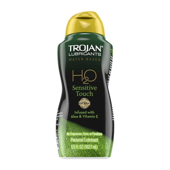 Trojan Lubricant H2O Sensitive Touch Water-Based Lubricant, Personal Lubricant, 5.5 Fl Oz