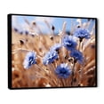 thumbnail image 2 of Designart "Cornflowers landscape III" Floral Floater Framed Canvas Print, 2 of 7