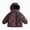 A048-Coffee, variant on NOLDARES Girls' Boys' Hooded Puffer Jacket Winter Warm Down Ski Jacket Coat for Little & Big Kid,A048-Coffee