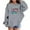 A-Grey417, variant on XUELUO Little Girls Hoodies Neon 67 Number Print Long Sleeve Hooded Sweatshirts Fashion Daily Wear Cool Pullover Tops With Pocket