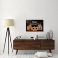 thumbnail image 2 of Global Gallery's 'Spooky Jack O Lanterns Three Pumpkins' by Elyse DeNeige Stretched Canvas Wall Art, 2 of 4