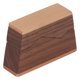 thumbnail image 5 of Caja de anillo de madera mano de obra fina Trapecio trapezoidal Caja de anillo de compromiso Botón magnético Nogal con bolsa de malla para ceremonia de boda ANGGREK Otros, 5 of 8