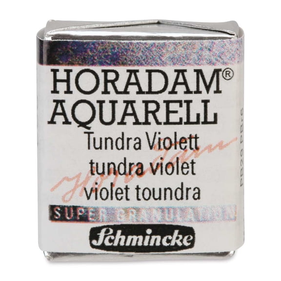 Schmincke Horadam Aquarell Artist Watercolor - Tundra Violet, Supergranulation, Half Pan