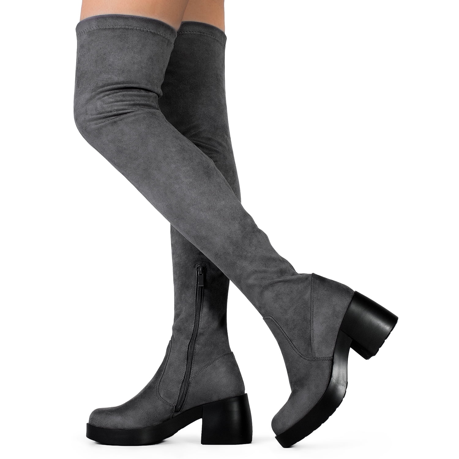 overknee boots chunky