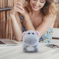 thumbnail image 4 of Cute Sitting Hippo Stuffed Animal 5.91 Inch Soft Gray And White Plush Toy For Bedtime Decor And Companion Gifts, 4 of 6