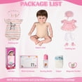 thumbnail image 6 of Ktaxon Reborn Baby Dolls, 20 Inch Realistic Newborn Eyes Open Doll Lifelike Weighted Soft Body with Accessory Set for Kids 3+, 6 of 10