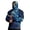 Blue-G1, variant on Men's UPF 50 Fishing Camo Hoodie Shirts UV Spf Long Sleeve Shirts with Face Cover Rash Guard Cooling Shirts Outdoor Hiking Swim Fishing T-Shirts,Blue M