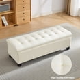 thumbnail image 4 of Noble House 50"Storage Ottoman Bench Modern Entryway Benchs Foot Rest, 4 of 10